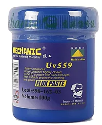 Флюс гель MECHANIC UV-559 100 г без галагенов безотмывочный в пластиковой емкости
