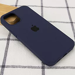 Чехол Silicone Case Full для Apple iPhone 14 Plus Midnight Blue - миниатюра 2
