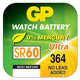 Батарейки GP SR621SW (364) (164) (AG1) 1шт 1.55 V