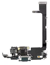Нижний шлейф iPhone 11 Pro Max с разъемом зарядки и микрофоном Midnight Green - миниатюра 2