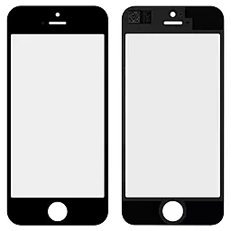 Корпусне скло дисплея Apple iPhone 5, iPhone 5C, iPhone 5S (с OCA плівкою и полярізаційною плівкою) with frame Black