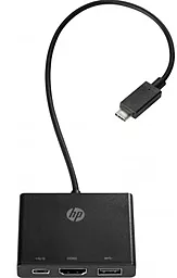 Мультипортовый USB Type-C хаб HP USB-C -> USB3.0/HDMI/Type-C (1BG94AA) - миниатюра 2