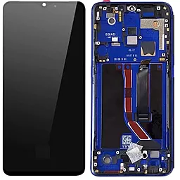 Дисплей Realme X2 Pro с тачскрином и рамкой, оригинал, Blue
