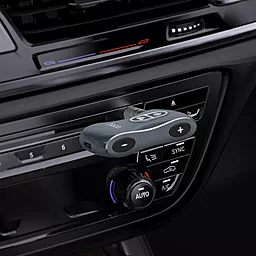 Bluetooth адаптер Hoco E73 Tour Car AUX BT5.0 Receiver Metal Gray - миниатюра 7