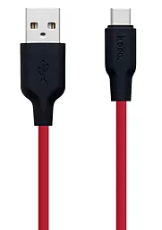 Кабель USB Hoco X21 Plus Silicone USB Type-C Red