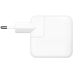 Сетевое зарядное устройство с быстрой зарядкой Apple 35W Dual USB-C Port Replacement Power Adapter white - миниатюра 3