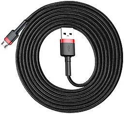 Кабель USB Baseus Cafule 2M micro USB Cable Red/Black (CAMKLF-C91) - миниатюра 4