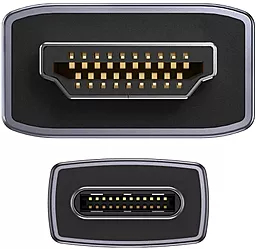 Видеокабель Baseus HDMI - USB Type-C 4K Adapter 1м Black (WKGQ010001) - миниатюра 4