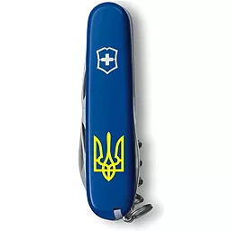Мультитул Victorinox Spartan Ukraine (1.3603.2_T0018u) Blue Трезубец желтый - миниатюра 4