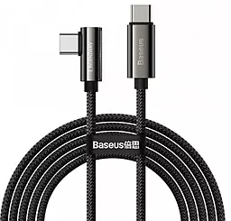 USB PD Кабель Baseus Legend Elbow 20V 5A 2M USB Type-C - Type-C Cable Black (CATCS-A01)