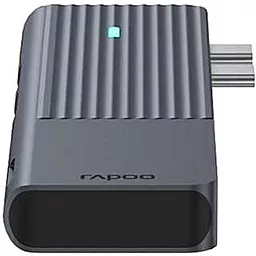 Мультипортовый USB Type-C хаб Rapoo 7-in-1 hub black UCM-2003 - миниатюра 4