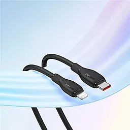 USB PD Кабель Baseus Pudding Series 20W 3A 2M USB Type-C - Lightning Cable Black (P10355701111-01) - мініатюра 4