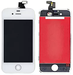 Дисплей Apple iPhone 4 с тачскрином и рамкой, оригинал, White