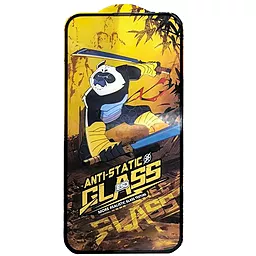 Защитное стекло Epik 5D Anti-static Panda для Apple iPhone 15 Black (тех.пак)