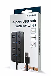 USB хаб Gembird 4-in-1 black (UHB-U2P4P-01) - миниатюра 5