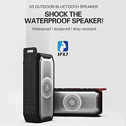 Колонки акустичні Powermax X2 Bluetooth Speaker Black - мініатюра 8