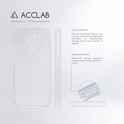 Чехол ACCLAB Anti Dust для Xiaomi Redmi Note 9 Transparent - миниатюра 4