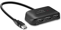 USB-A хаб Speedlink USB to 4xUSB 3.0 Black (SL-140107-BK)