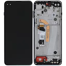 Дисплей Motorola Moto G100 (XT2125, XT2125-4) с тачскрином и рамкой, Black