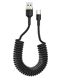 USB Кабель ColorWay USB Type-C Cable Чорний (CW-CBUC051-BK)