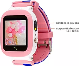 Смарт-часы AmiGo GO004 Splashproof Pink (746404) - миниатюра 4