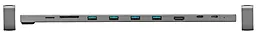 Мультипортовый USB Type-C хаб Trust Dalyx Aluminium 10 in 1 Multi-port Dock Gray (23417_TRUST) - миниатюра 2