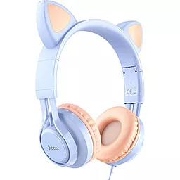 Навушники Hoco W36 Cat Ear Dream Blue