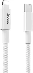 Кабель USB PD Hoco X56 New Original 20W 3A USB Type-C - Lightning Cable White