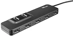 USB-A хаб Trust Oila 7 Port USB 2.0 Black (20576)