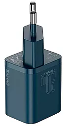 Сетевое зарядное устройство Baseus Super Si 20W QC USB-C Blue (CCSUP-B03) - миниатюра 2