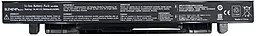 Аккумулятор для ноутбука Asus A41-X550A / 14.4V 2900mAh / X550-4-4S1P-2900 Elements ULTRA Black - миниатюра 3