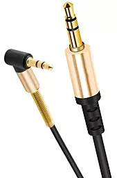 Аудио кабель, с микрофоном Hoco UPA02 L-shaped AUX+Mic mini Jack 3.5mm M/M Cable 2 м black - миниатюра 2