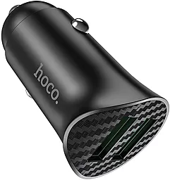 Автомобильное зарядное устройство с быстрой зарядкой Hoco Z39 Farsighted 18W 3.4A + micro USB Cable Black - миниатюра 9