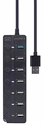 USB хаб Gembird 7-in-1 black (UHB-U3P1U2P6P-01) - миниатюра 4