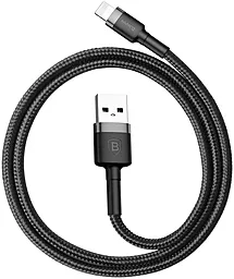 Кабель USB Baseus Kevlar 0.5M Lightning Cable Gray/Black (CALKLF-AG1) - миниатюра 3