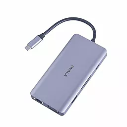 Мультипортовый USB Type-C хаб (концентратор) iWalk Station Hub 7-in-1 Gray (ADH006) - миниатюра 2