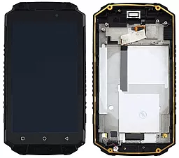 Дисплей Sigma mobile X-treme PQ39 с тачскрином и рамкой, Black