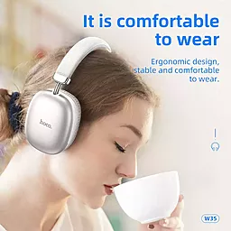Навушники Hoco W35 wireless headphones Black - мініатюра 4