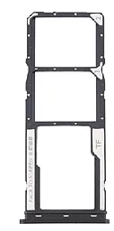 Держатель (лоток) Сим карты Xiaomi Redmi A1 / Redmi A1 Plus Dual SIM и карты памяти Black