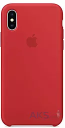 Чехол Silicone Case для Apple iPhone X, iPhone XS Red