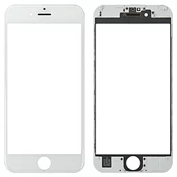 Корпусне скло дисплея Apple iPhone 6S (з OCA плівкою і поляризаційною плівкою) with frame (original) White
