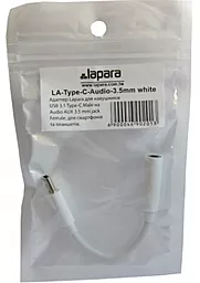 Аудио-переходник Lapara USB Type-C to AUX 3.5mm White (LA-Type-C-Audio-3.5mm white) - миниатюра 5