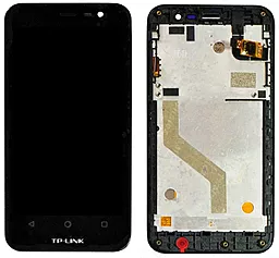 Дисплей TP-Link Neffos Y50, Y5L (TP801A) с тачскрином и рамкой, оригинал, Black