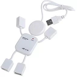 USB хаб EasyLife 4xUSB 2.0 Hub MEN Style White - миниатюра 3