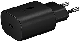 Сетевое зарядное устройство с быстрой зарядкой Samsung 25w PD USB-C Original charger black (EP-TA800NBEGEU)