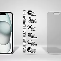 Гидрогелевая пленка ArmorStandart Anti-spy для Apple iPhone 15 (ARM68285) - миниатюра 2