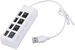 USB-A хаб Voltronic 4хUSB2.0 White (YT-HWS4HS-W/03961)