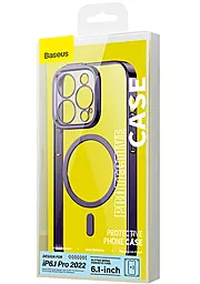 Чехол Baseus Glitter Series Magnetic Case +Glass 0.22mm для Apple iPhone 14 Pro Purple (ARMC010805) - миниатюра 6