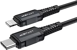 Кабель USB PD AceFast C4-01 30W 3A 1.8M USB Type-C - Lightning Cable Black - миниатюра 2
