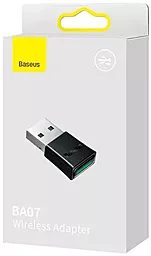 Bluetooth адаптер Baseus BA07 Wireless Adapter Bluetooth 5.3 Black (ZJBA010001) - миниатюра 9